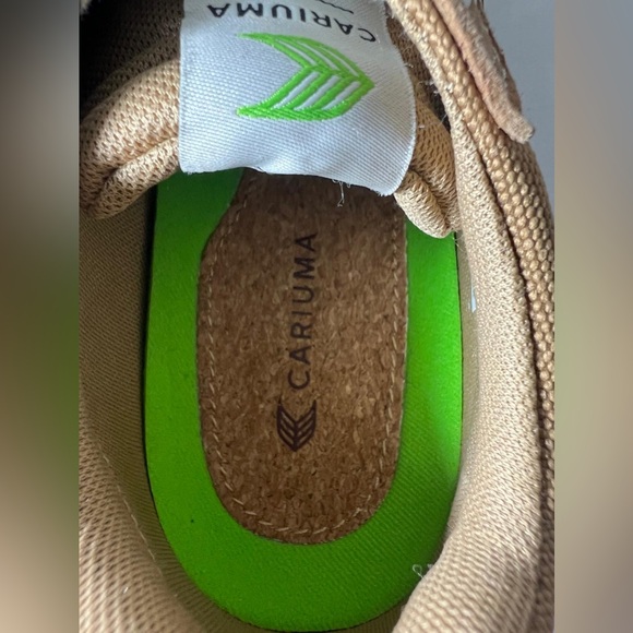 Cariuma VALLELY Skate Camel Suede  Cordura Ivory Logo Sneaker Womens 7.5 /Mens 6 - Picture 6 of 9